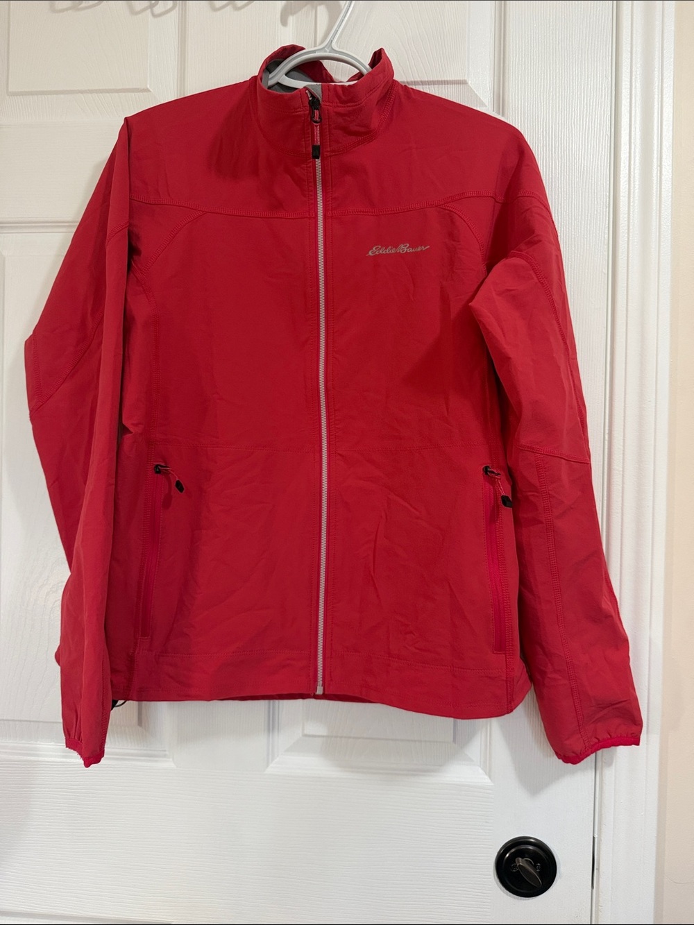 Eddie Bauer Women's Red Full-Zip Lightweight Jacket